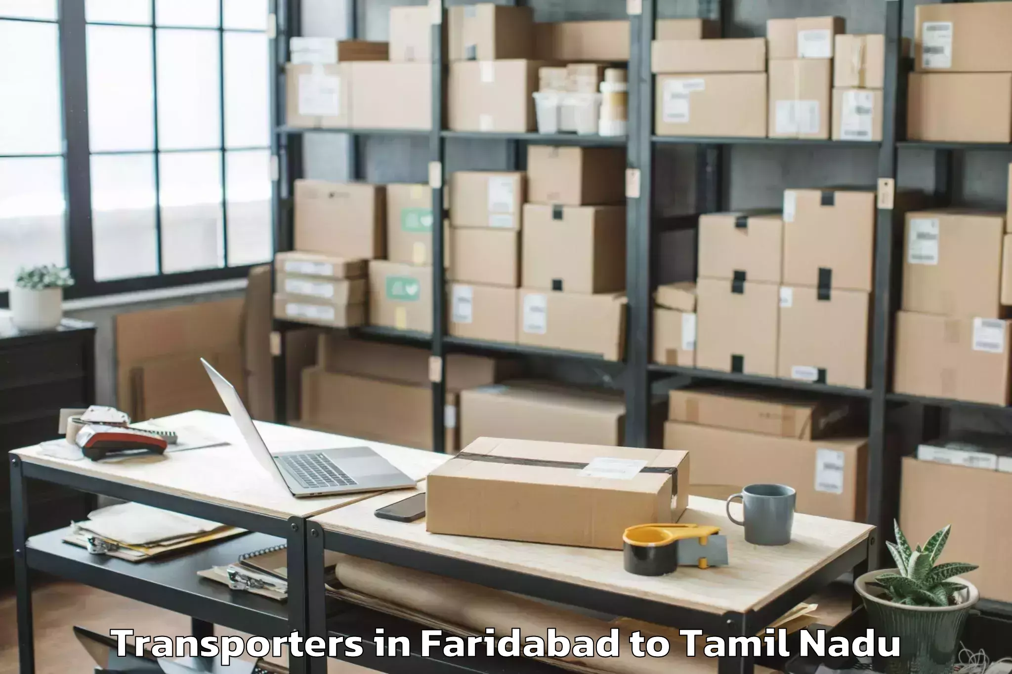 Book Faridabad to Ettayapuram Transporters Online